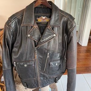 Harley Davidson leather MC jacket